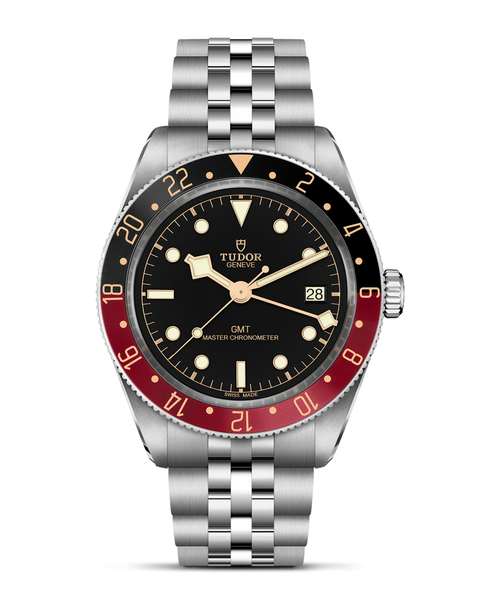 TUDOR Black Bay 58 GMT 39mm Steel Case, Black Dial, Steel Bracelet