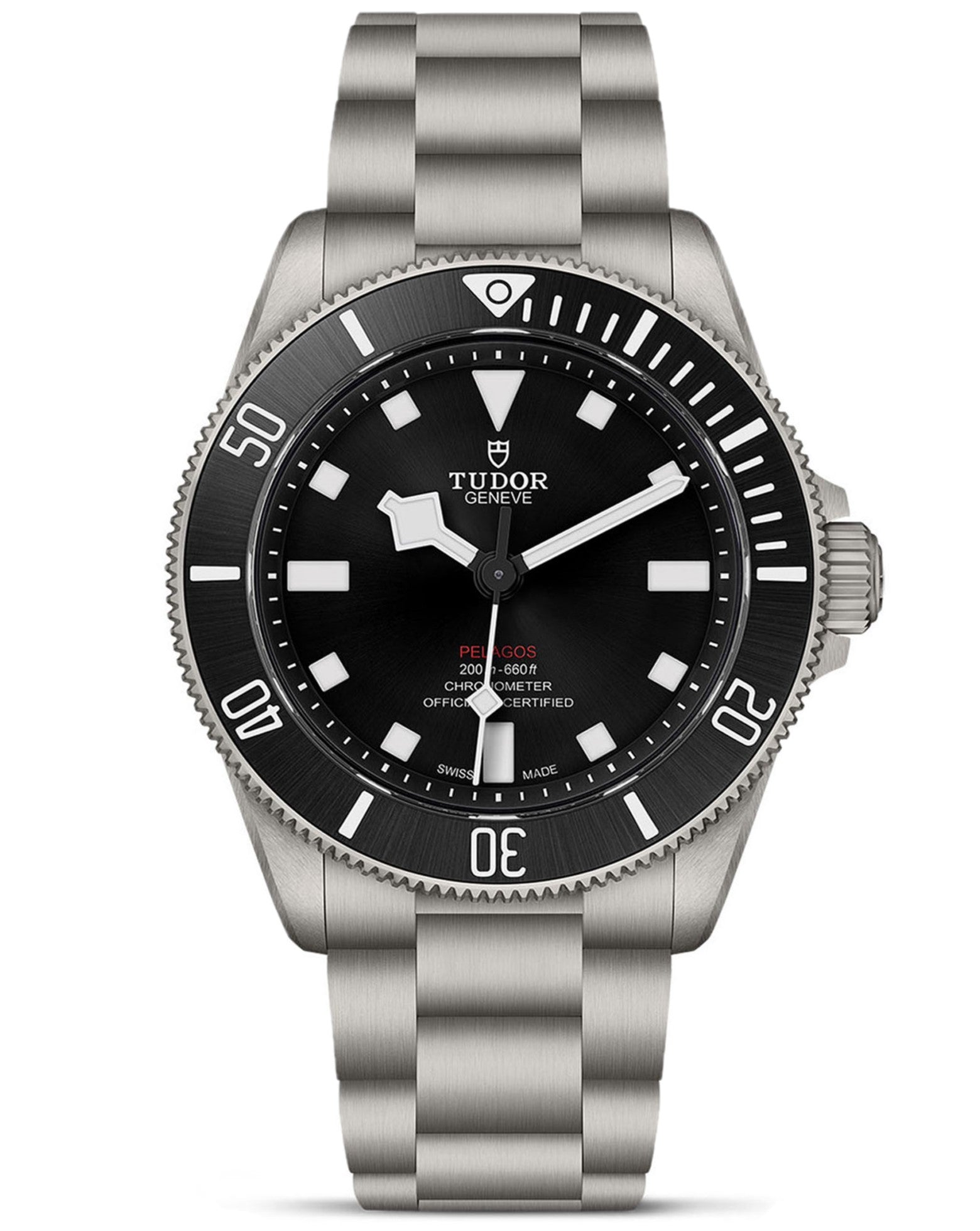 TUDOR Pelagos 39 39mm, Unidirectional Rotating Bezel, Black Dial, Titanium Bracelet
