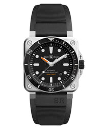 Bell & Ross BR0392 TIME INSTRUMENT DIVER 42mm, Steel Case, Black Dial