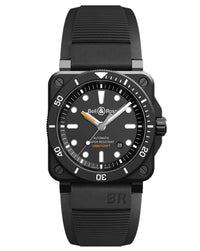 Bell & Ross BR 03-92 Diver Black Matte 42mm, Black Ceramic Case, Black Dial, Black Rubber Strap