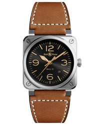 Bell & Ross BR0392 TIME INSTRUMENT 42mm, Steel Case, Black Dial