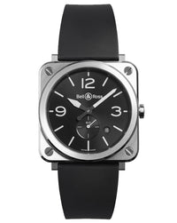 Bell & Ross BR S Quartz 39mm, Steel Case, Black Dial