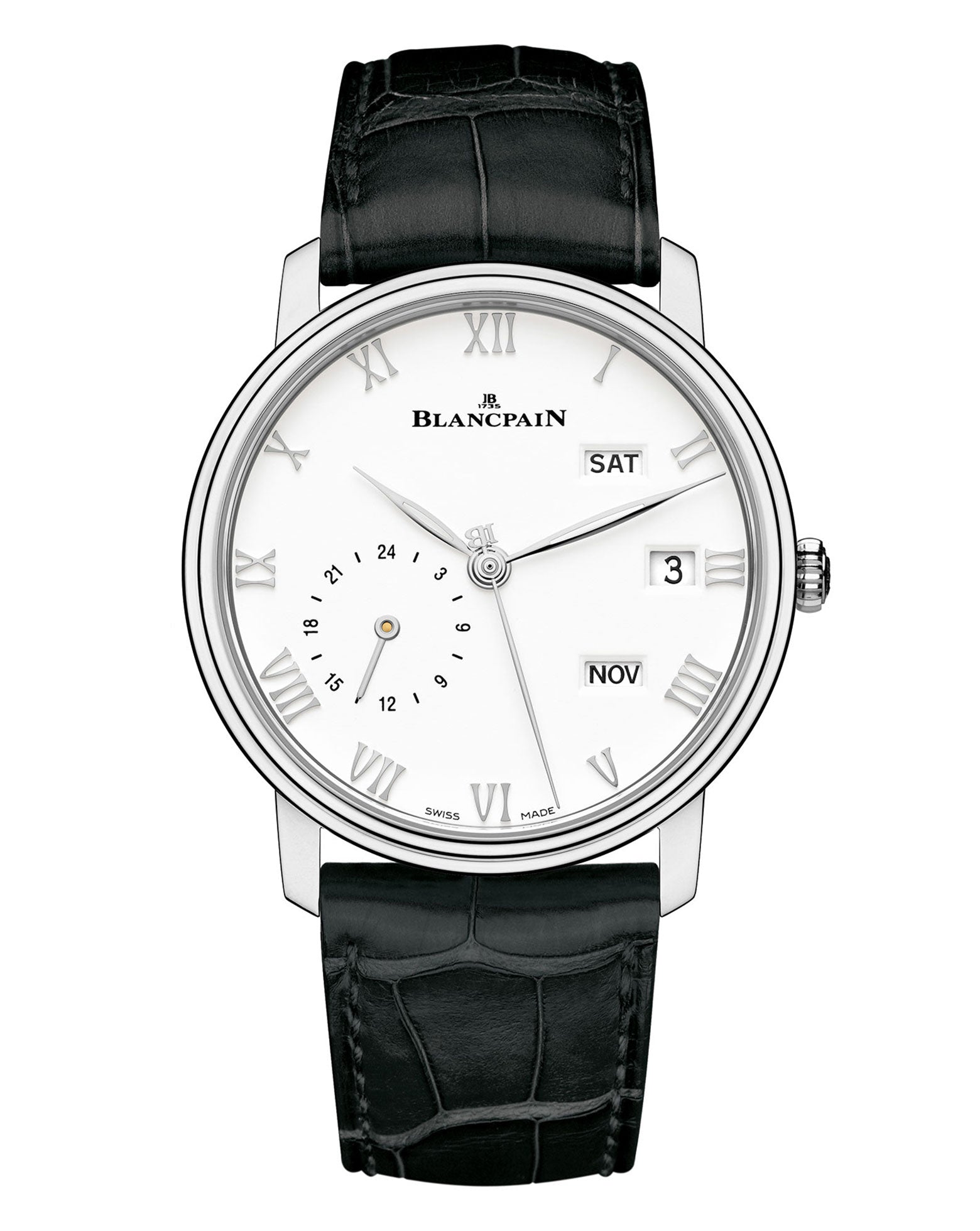 Blancpain Villeret Quantieme, Automatic, 40mm, Steel, Alligator Strap