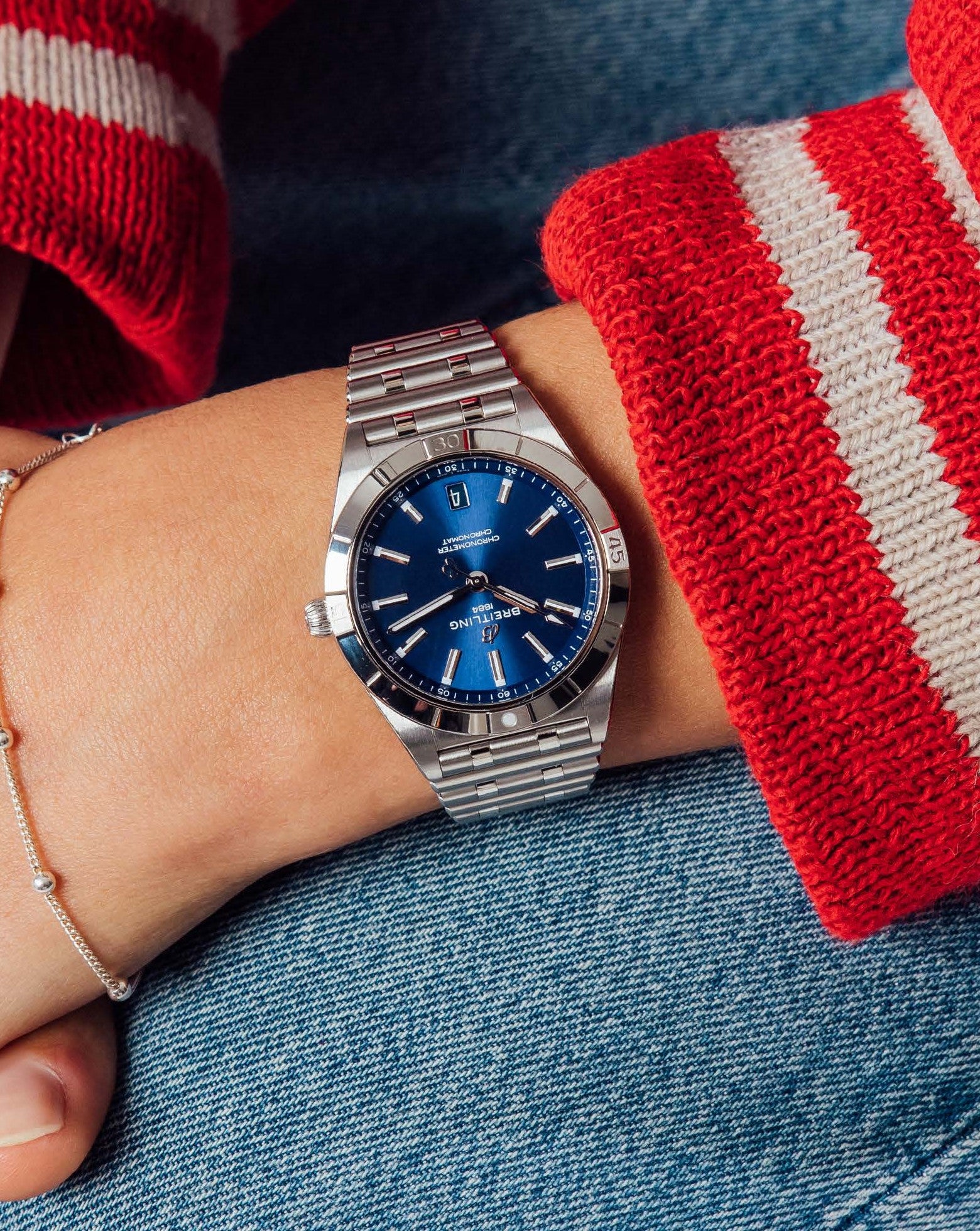 Breitling Chronomat, Automatic, Steel Case, 36mm, Stainless Steel Metal Bracelet