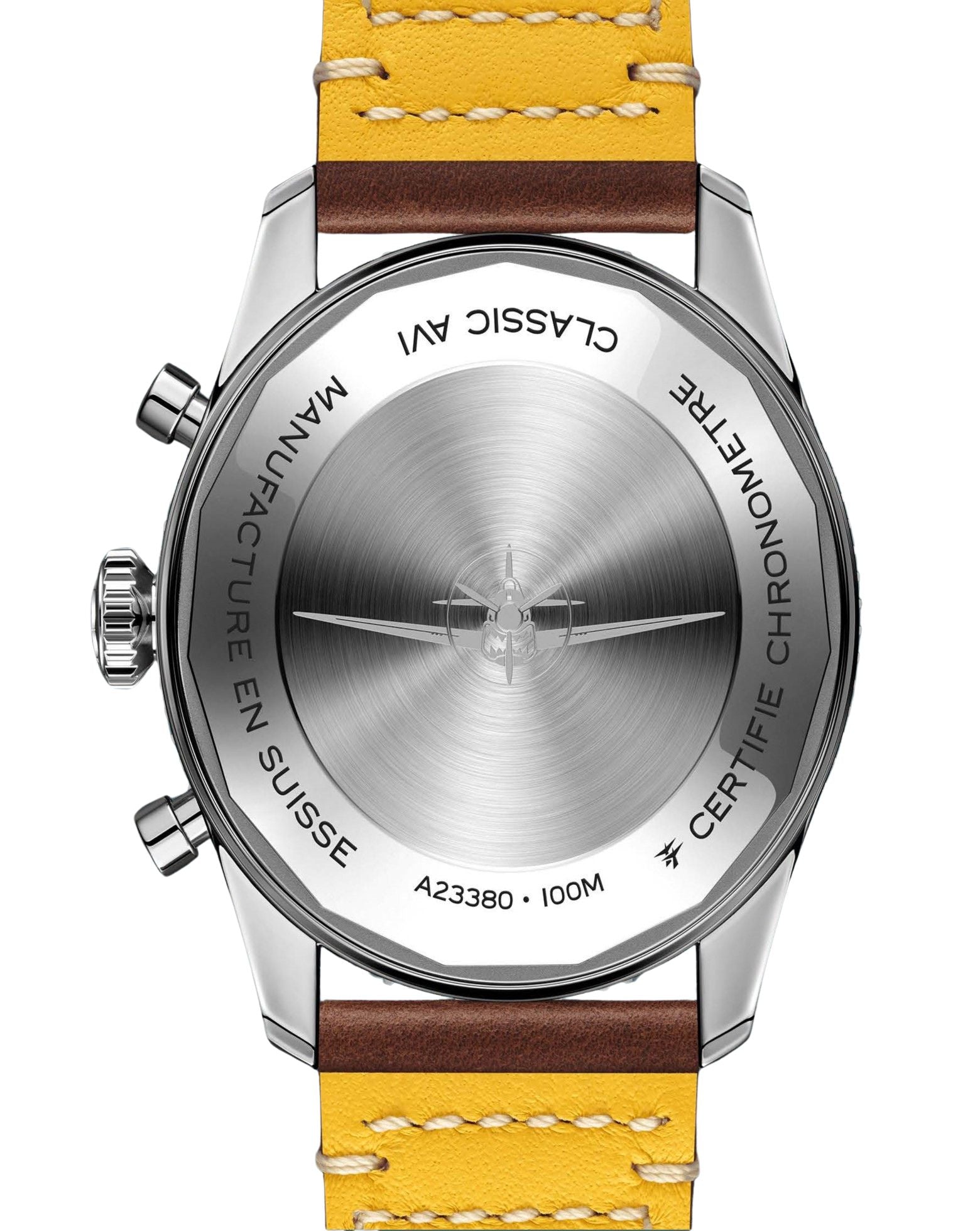 Breitling Classic AVI Curtiss Warhawk, Chronograph 42mm, Automatic, Stainless Steel, Calfskin Leather Strap