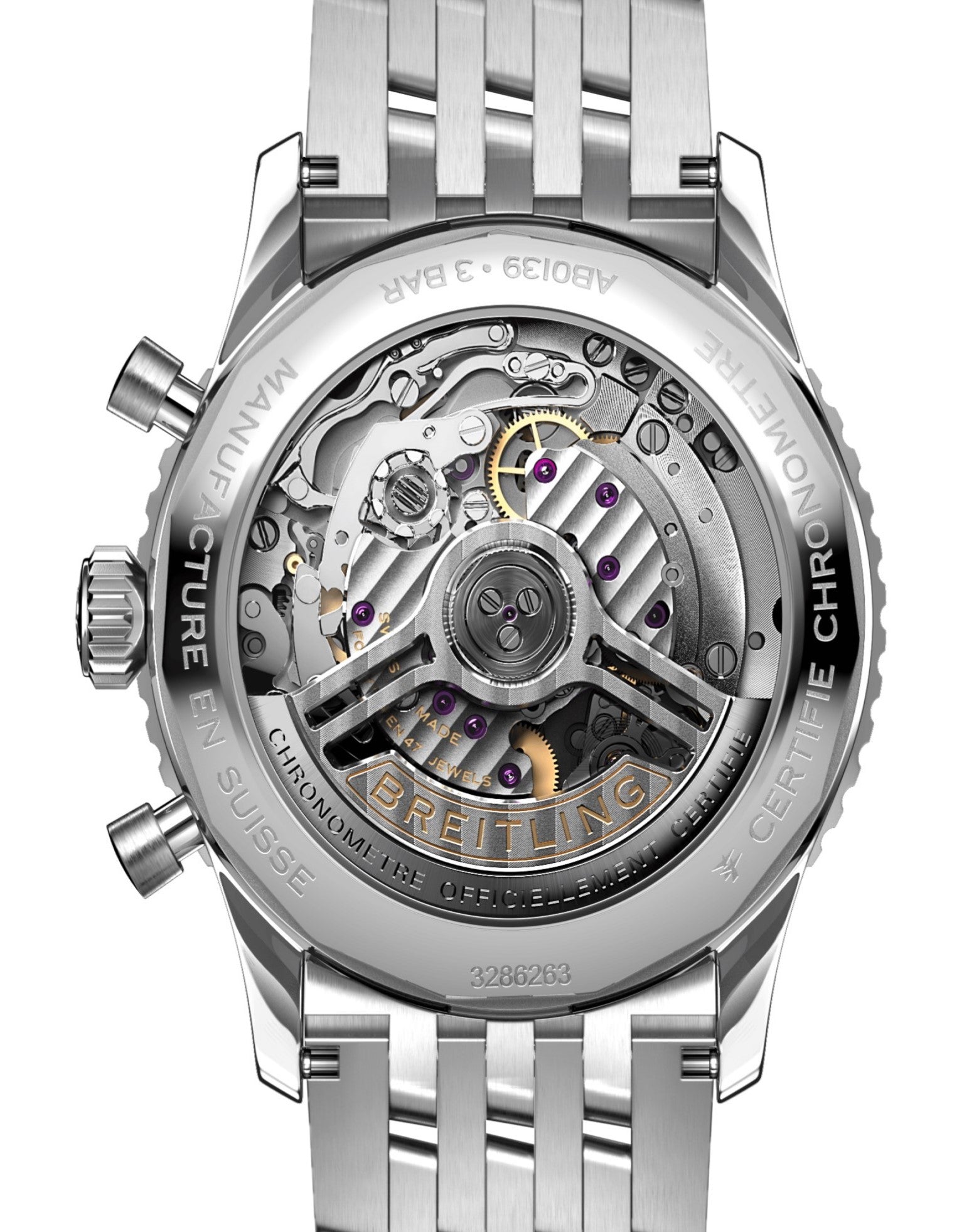 Breitling Navitimer B01, Chronograph, Steel, 41mm, Stainless Steel Metal Bracelet