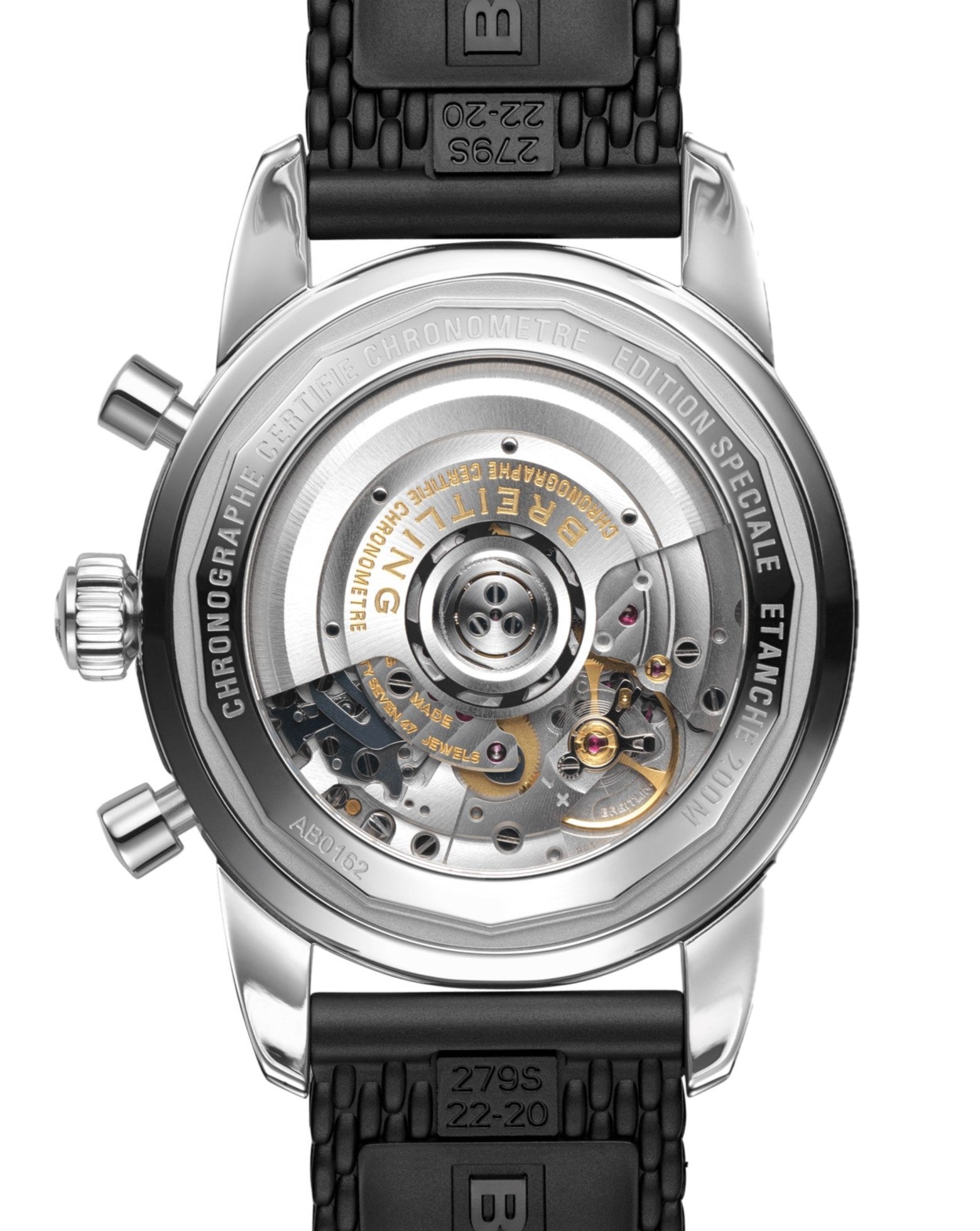 Breitling Superocean Heritage B01, Chronograph, Steel Case, 44mm, Black Rubber Strap