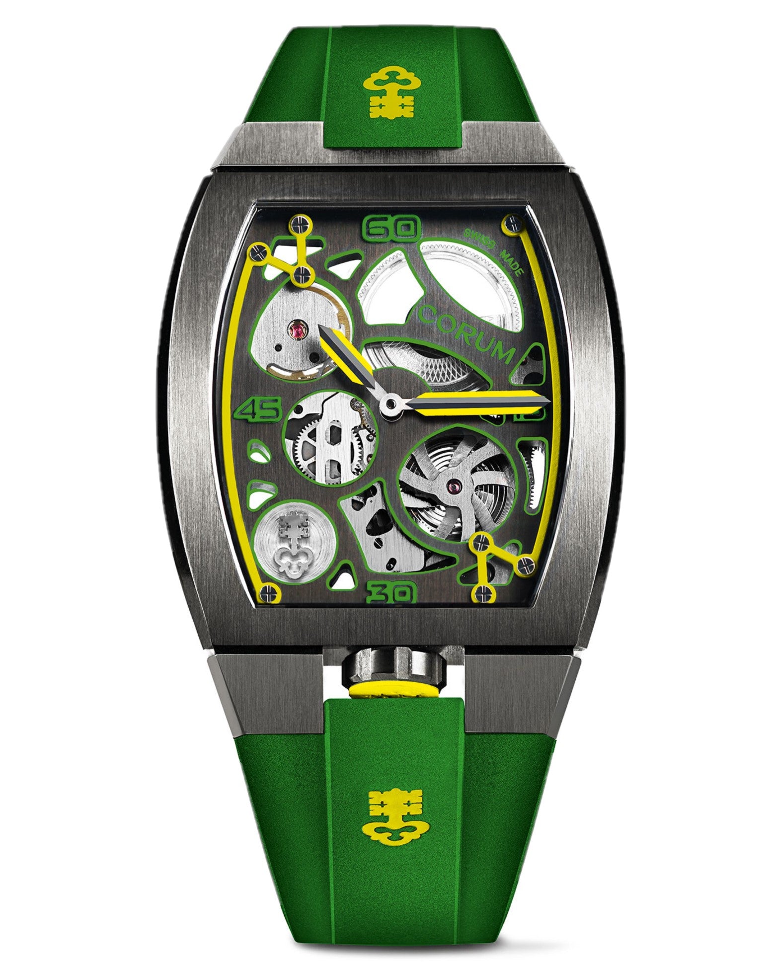 Corum Lab 01, Titanium with DLC case, Rubber Strap