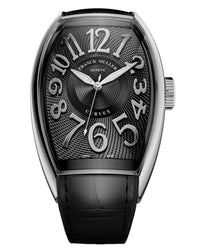 Franck Muller CX Curvex 40mm, Black Dial, Black Croco/Rubber Strap