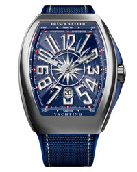 Franck Muller Vanguard Yachting 45mm, Blue Dial, Blue Nylon on Rubber Strap