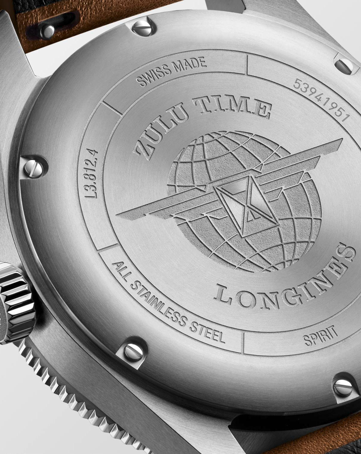 Cortina-Watch-Longines-Spirit Zulu Time-Ref. L3.812.4.63.2-Caseback