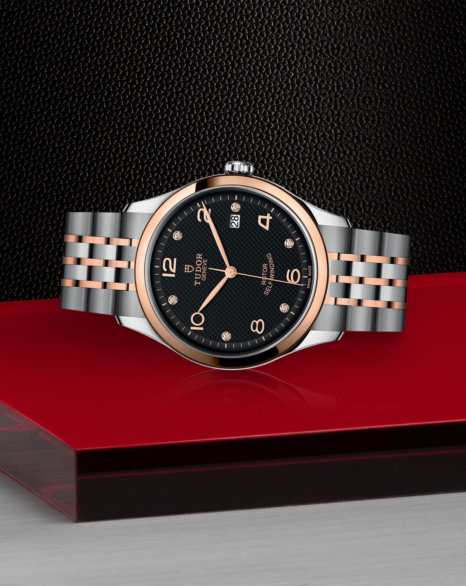 TUDOR 1926 39mm, Steel Case, Diamond-set Dial, Steel and Rose Gold Bracelet