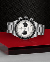 TUDOR Black Bay Chrono 41mm, Steel Case, White Dial, Steel Bracelet