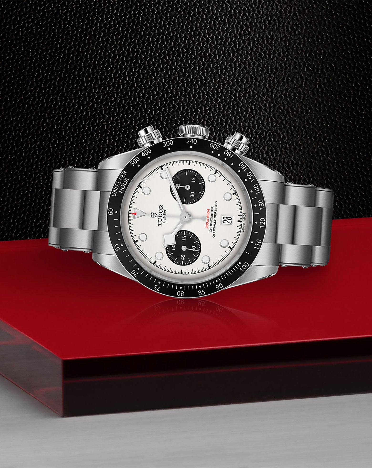 TUDOR Black Bay Chrono 41mm, Steel Case, White Dial, Steel Bracelet