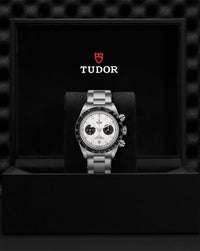 TUDOR Black Bay Chrono 41mm, Steel Case, White Dial, Steel Bracelet