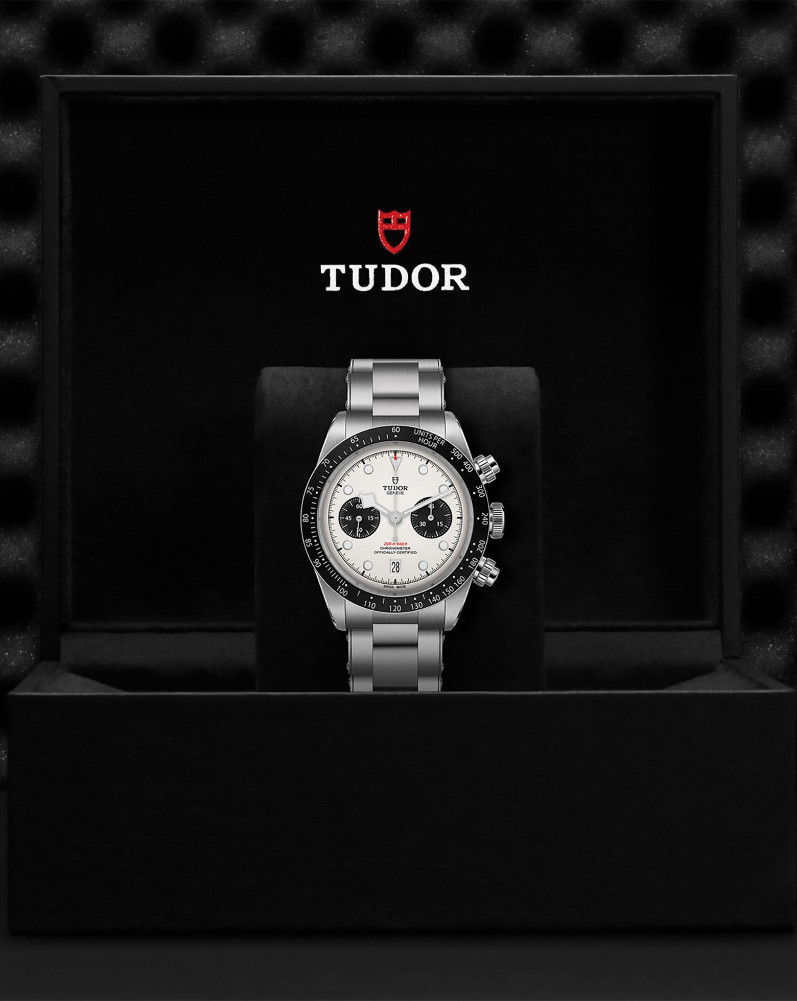 TUDOR Black Bay Chrono 41mm, Steel Case, White Dial, Steel Bracelet