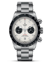 TUDOR Black Bay Chrono 41mm, Steel Case, White Dial, Steel Bracelet