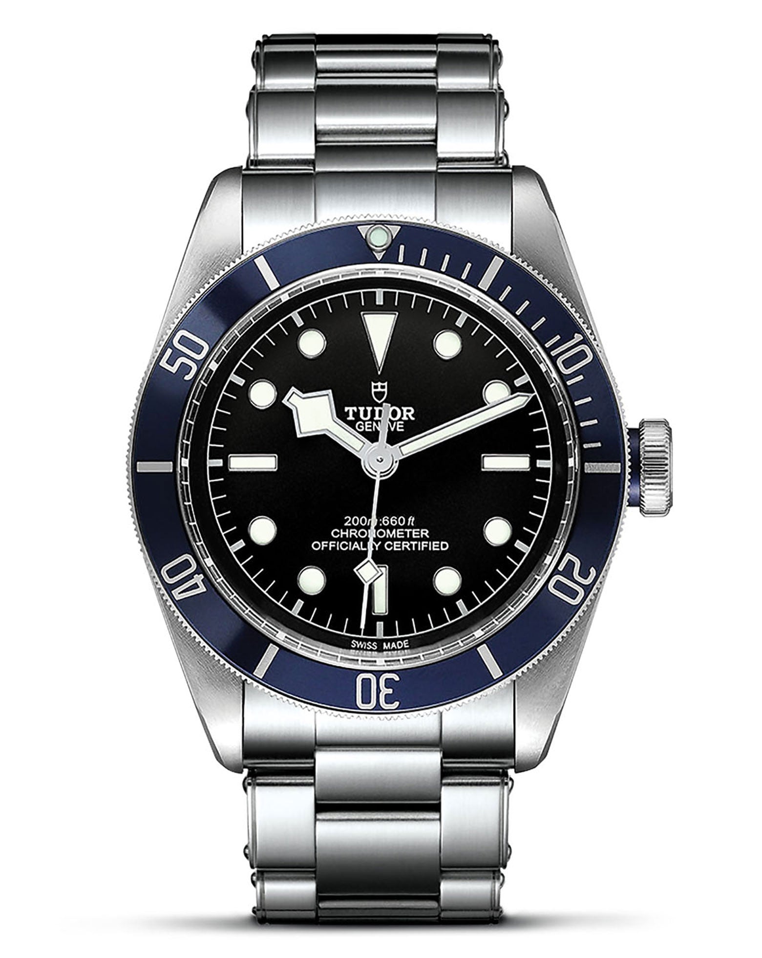 TUDOR Black Bay 41mm, Steel Case, Black Dial, Rivet Steel Bracelet