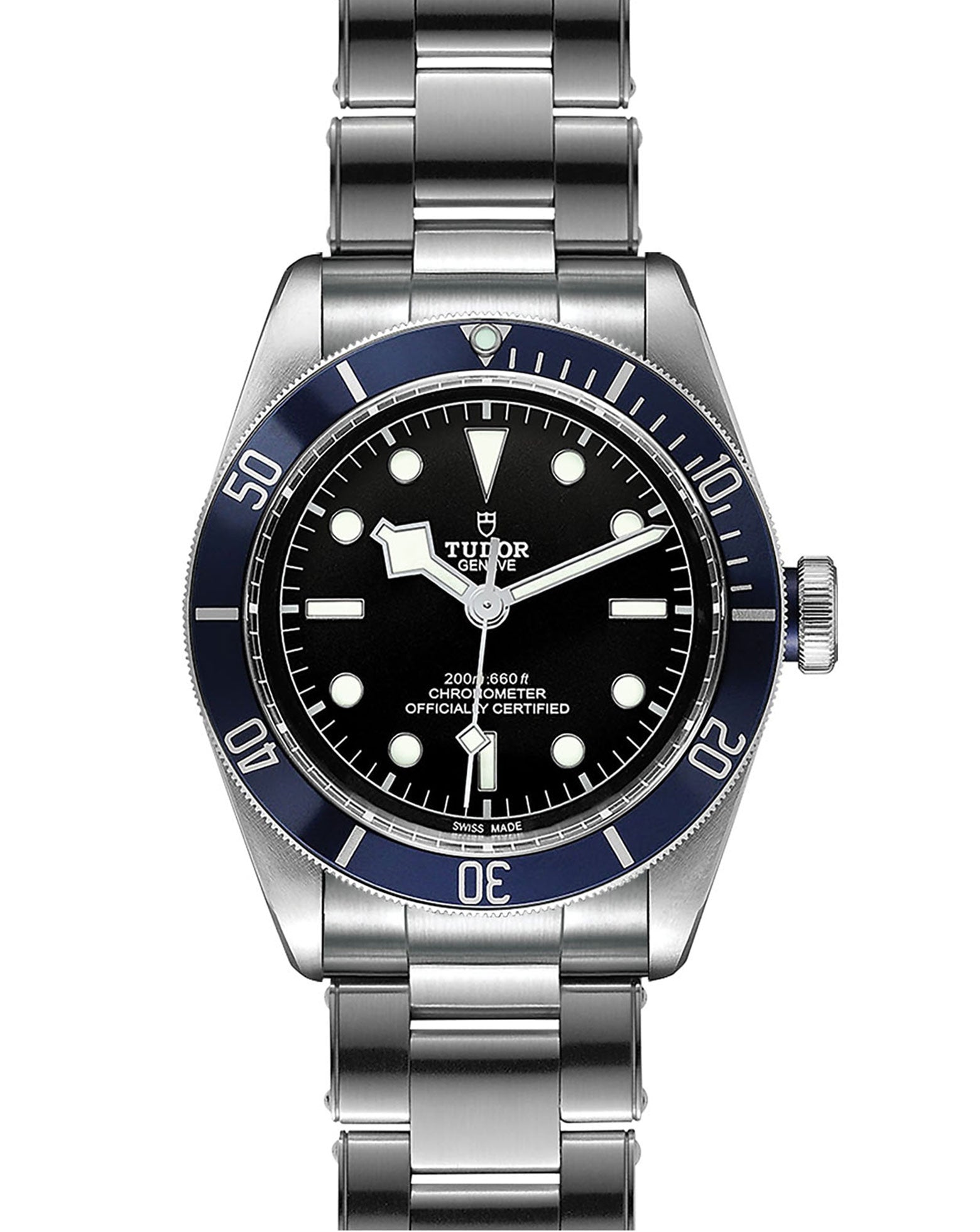 TUDOR Black Bay 41mm, Steel Case, Black Dial, Rivet Steel Bracelet