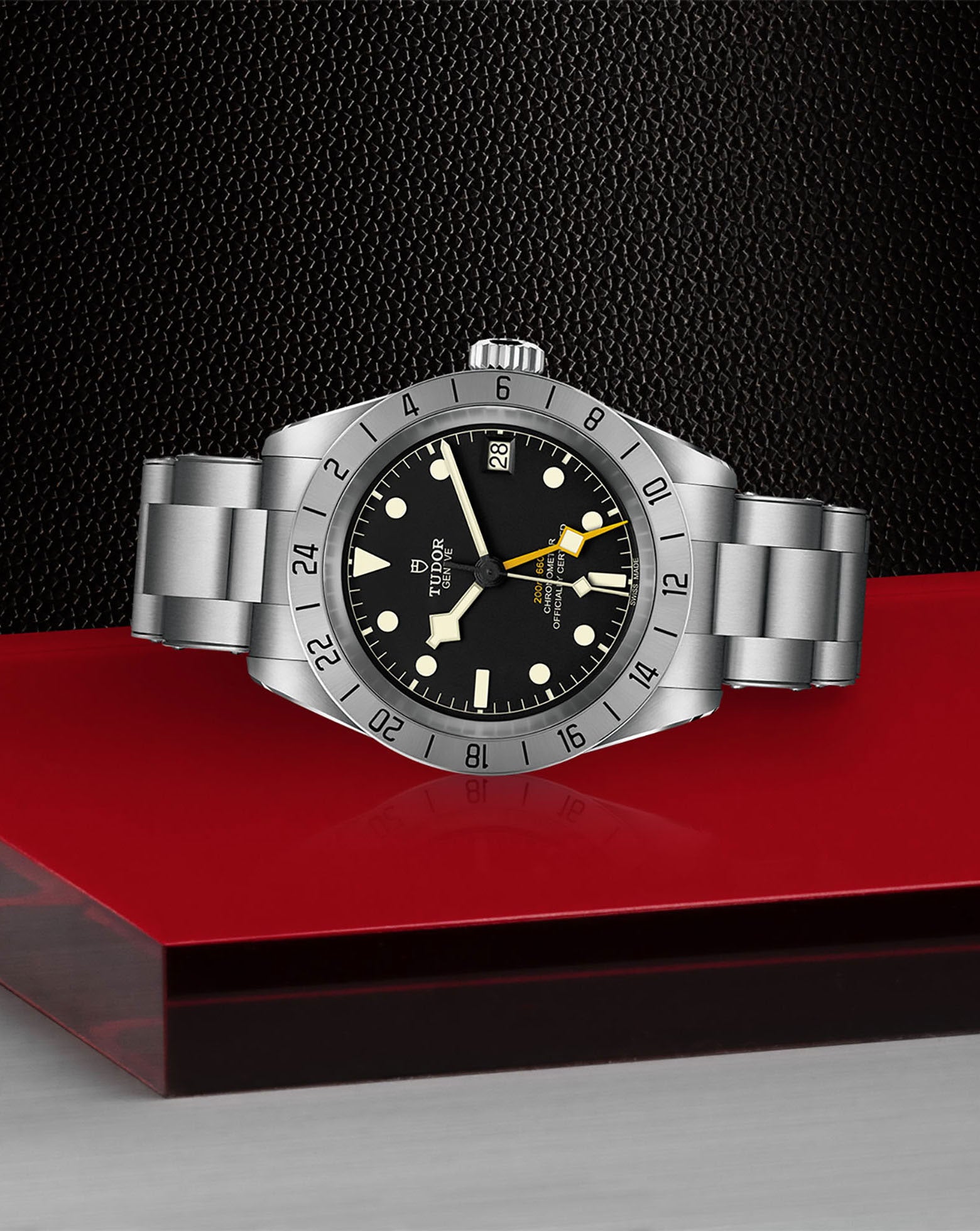 TUDOR Black Bay Pro 39mm, Steel Case, Black Dial, Riveted Steel Bracelet
