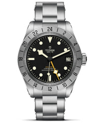 TUDOR Black Bay Pro 39mm, Steel Case, Black Dial, Riveted Steel Bracelet