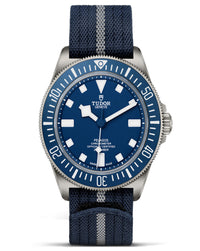 TUDOR Pelagos FXD 42mm, Titanium Case with Fixed Bracelet Bars, Blue Dial, Navy Blue Fabric Strap