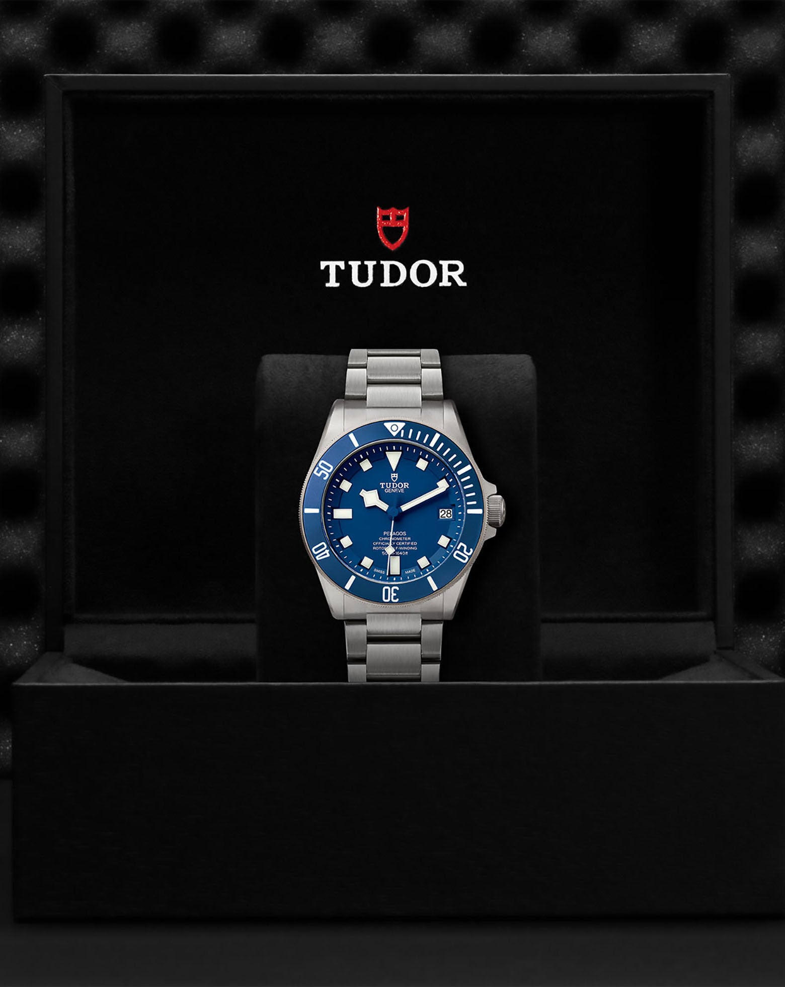 TUDOR Pelagos 42mm, Ceramic Matt Blue Disc, Blue Dial, Titanium Bracelet