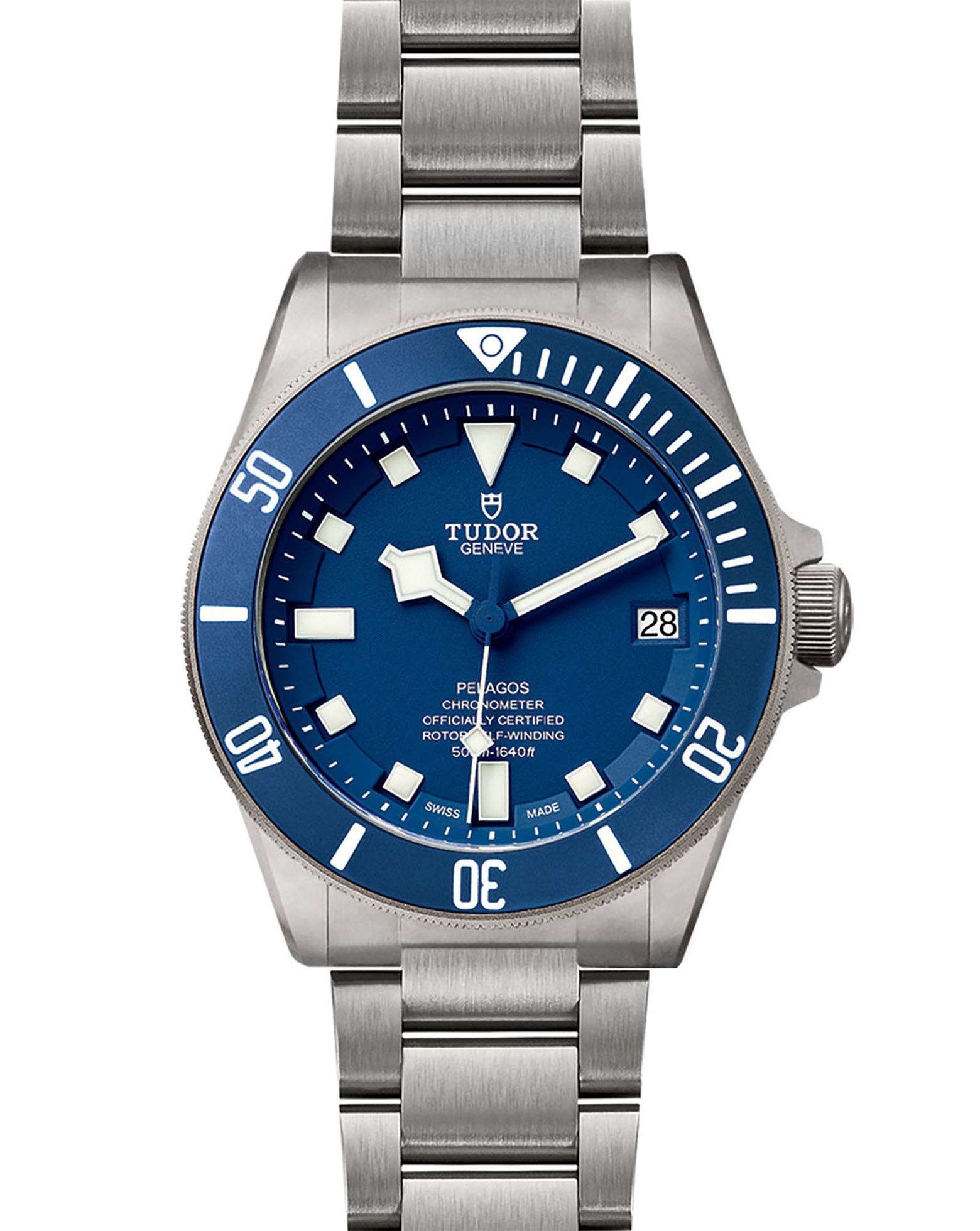 TUDOR Pelagos 42mm, Ceramic Matt Blue Disc, Blue Dial, Titanium Bracelet