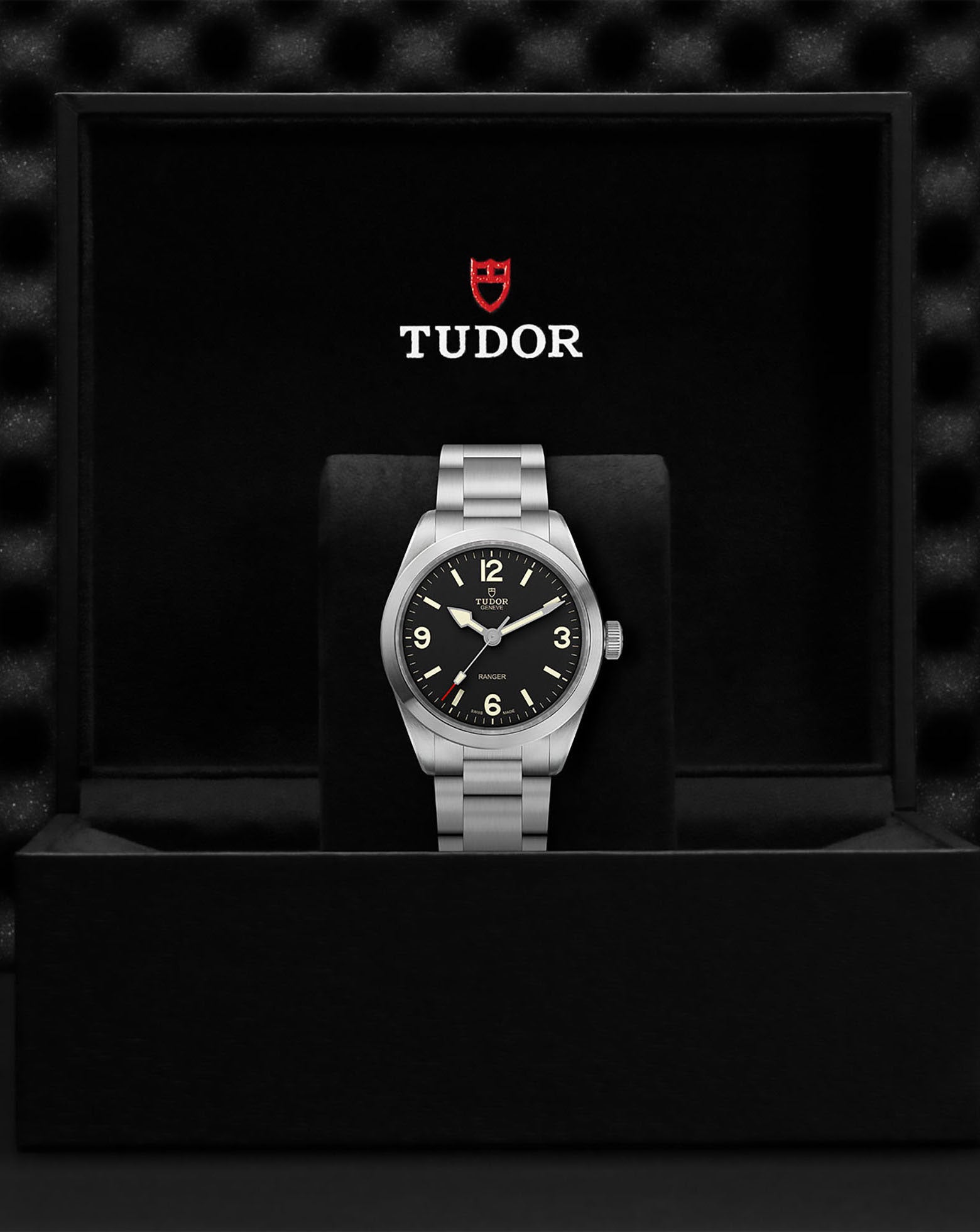 TUDOR Ranger 39mm, Steel Case, Black Dial, Steel Bracelet