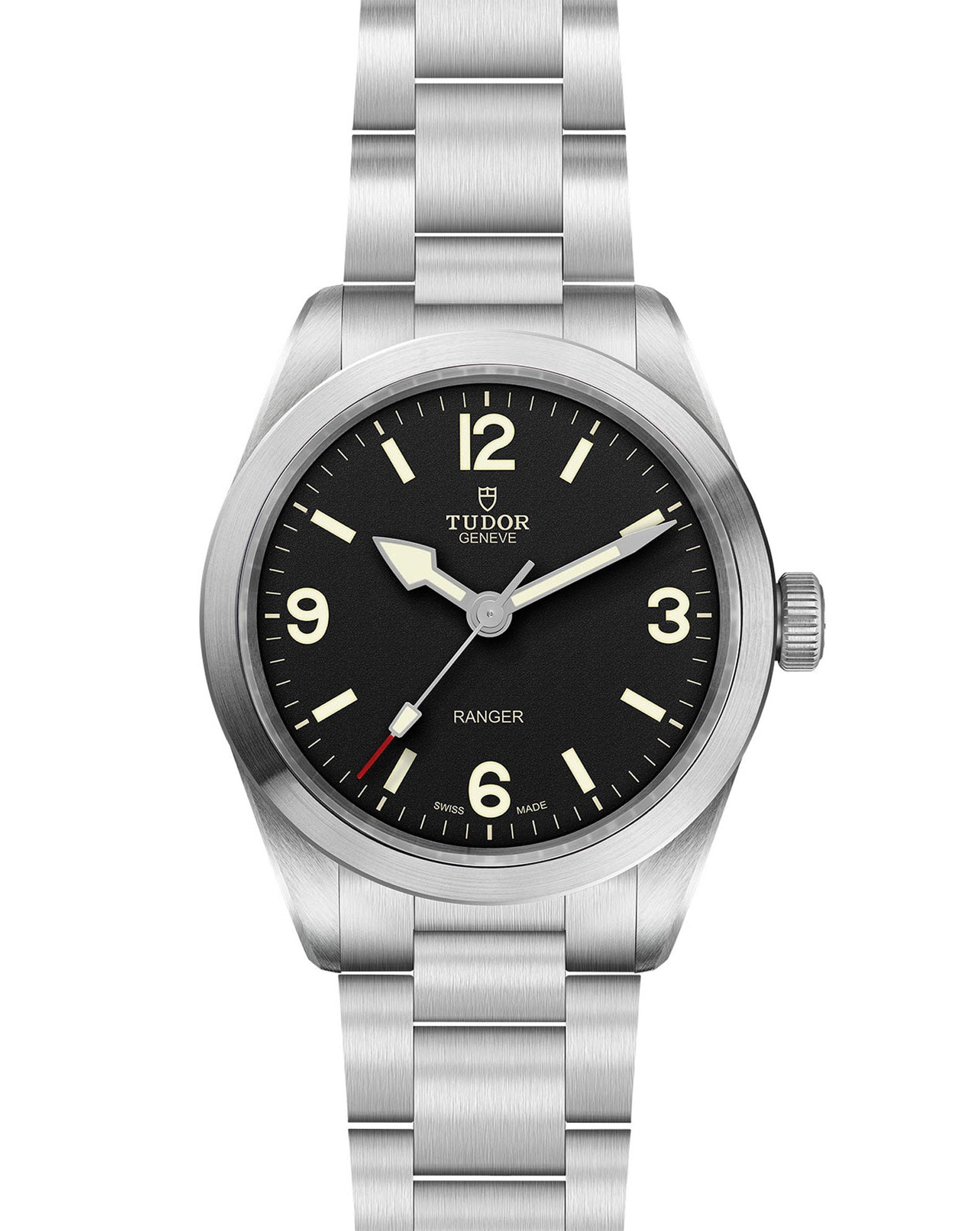 TUDOR Ranger 39mm, Steel Case, Black Dial, Steel Bracelet