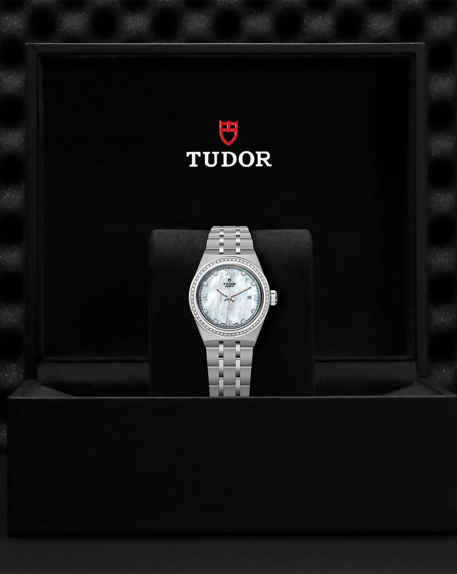 TUDOR Royal 28mm, Steel Case, Diamond-Set Dial, Steel Bracelet