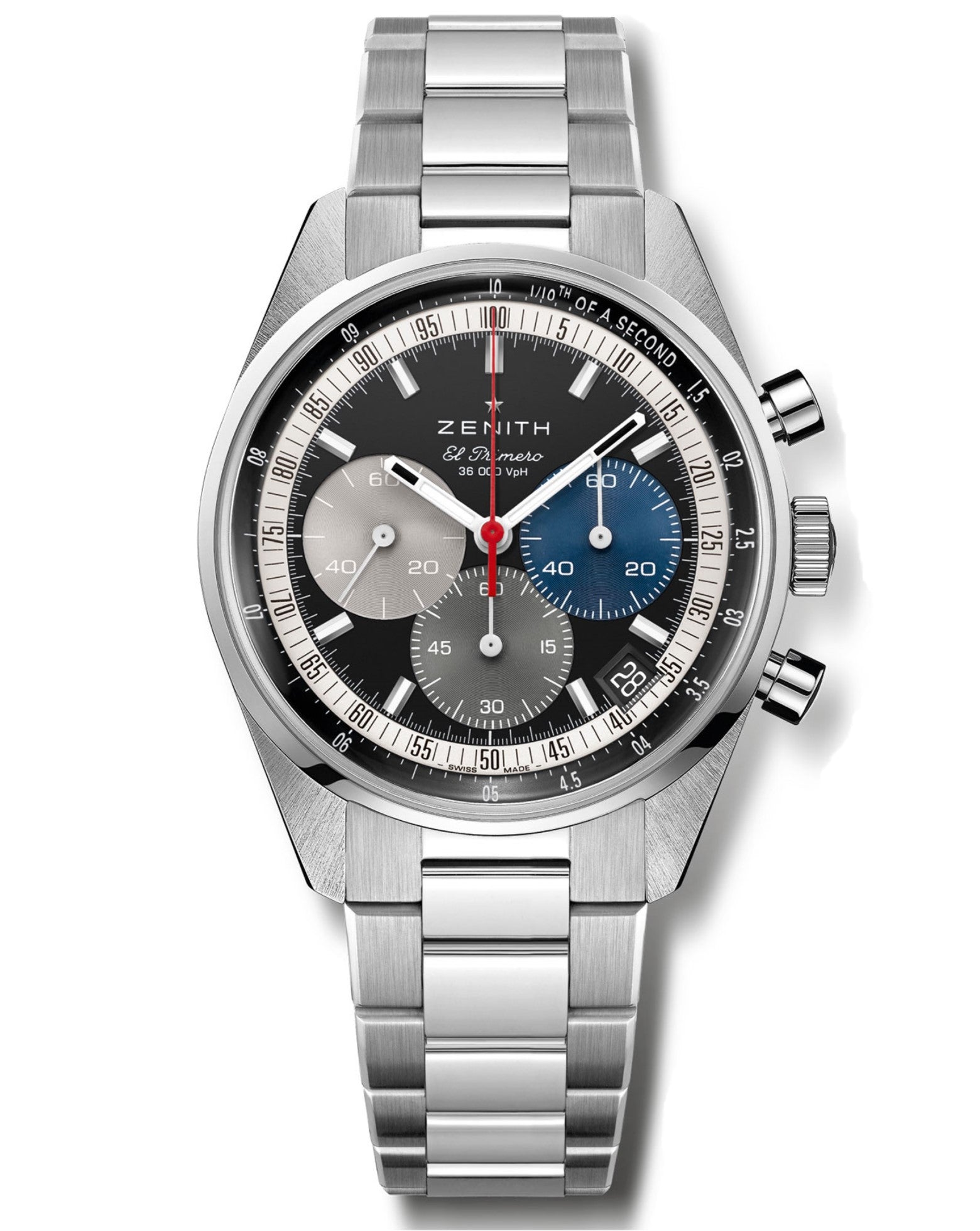 ZENITH, Chronomaster Original 38mm, Black Dial, Steel Bracelet