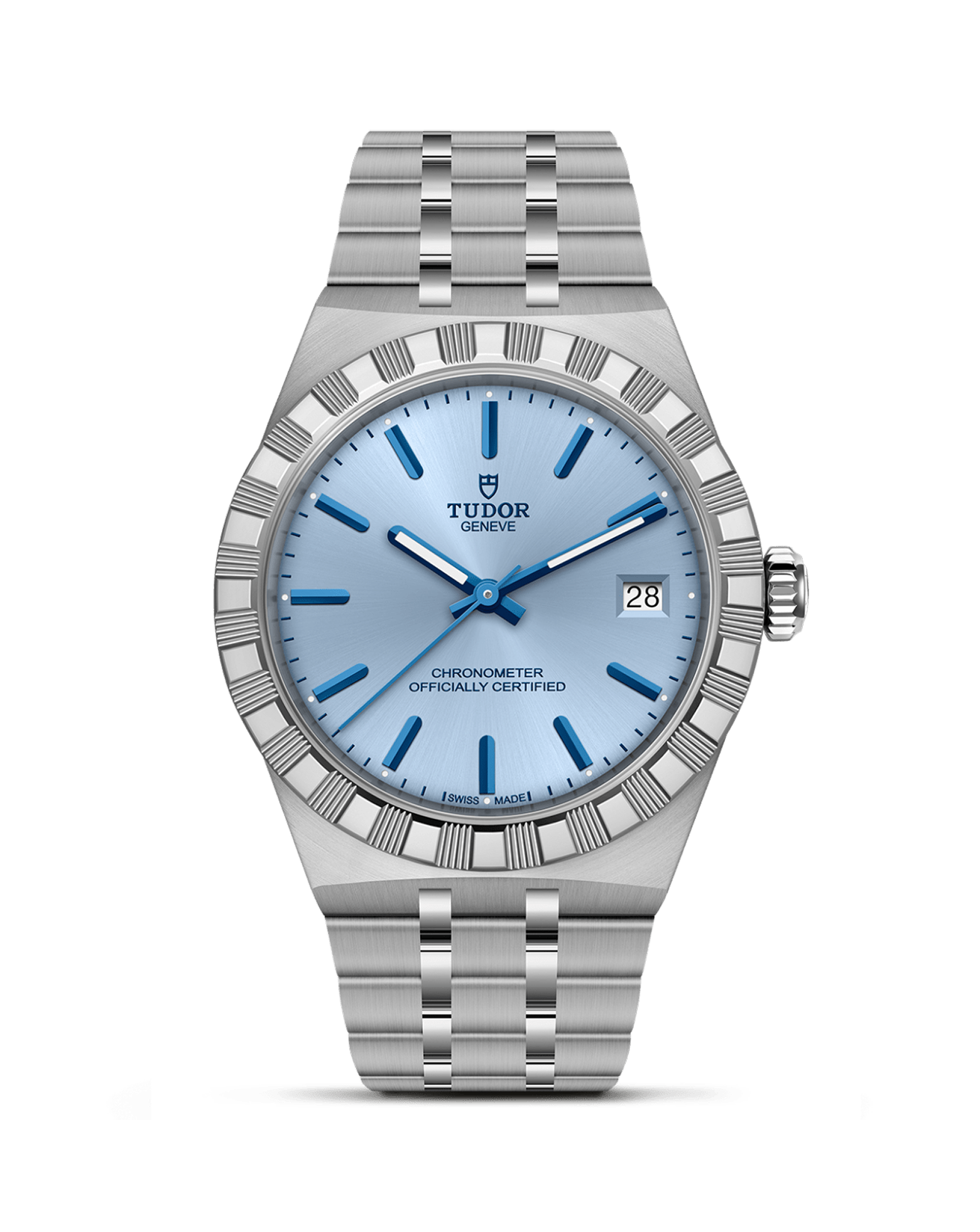 TUDOR Royal 36mm Steel Case, Light Blue Dial, Steel Bracelet
