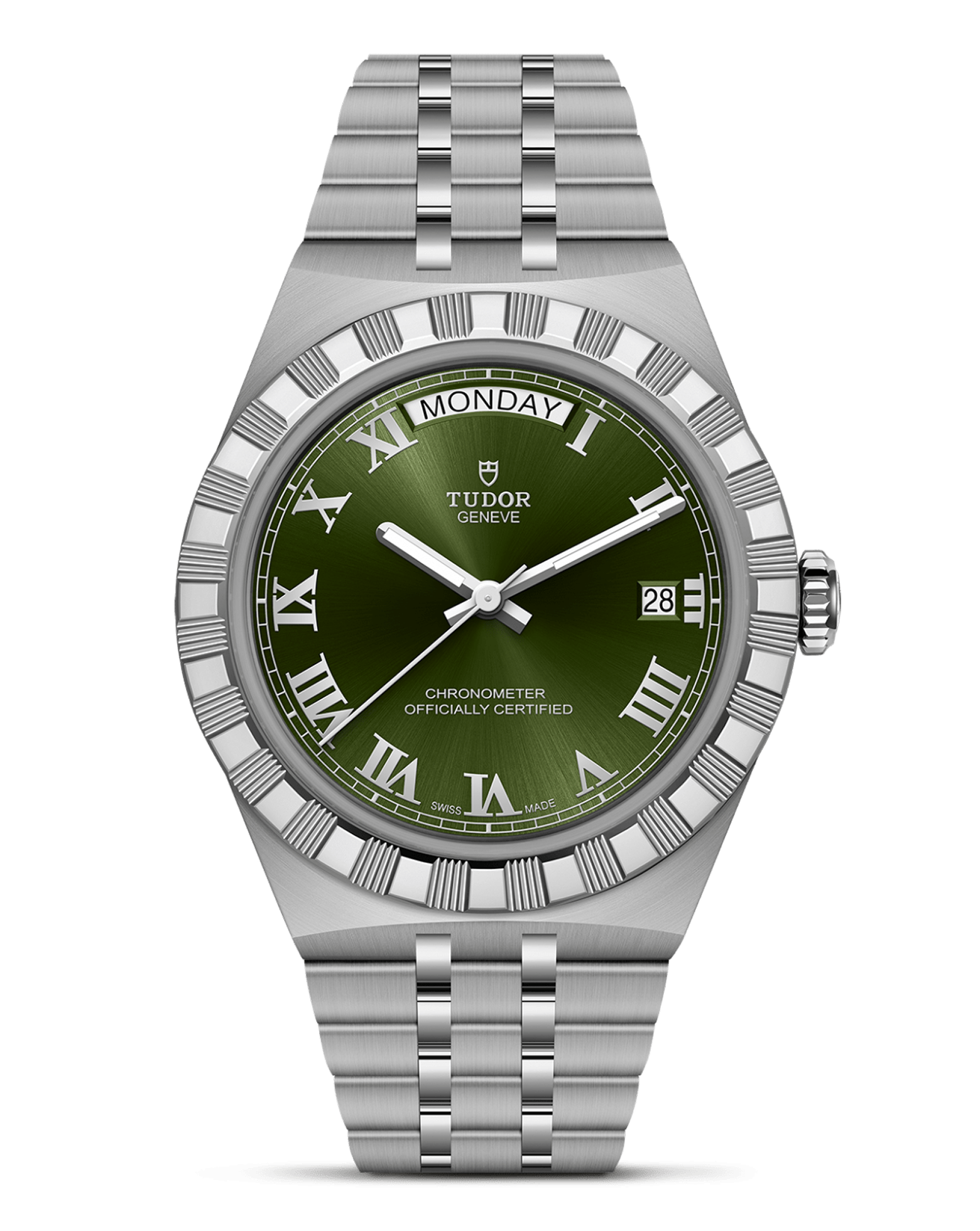 TUDOR Royal 40mm Steel Case, Green Dial, Steel Bracelet