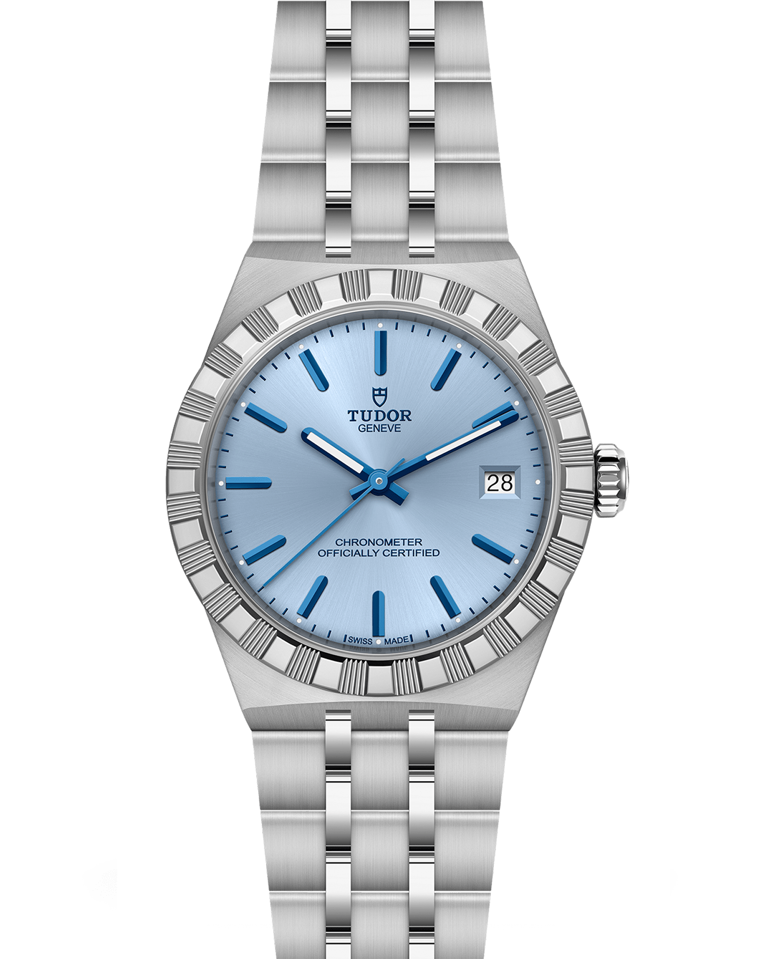 TUDOR Royal 36mm Steel Case, Light Blue Dial, Steel Bracelet