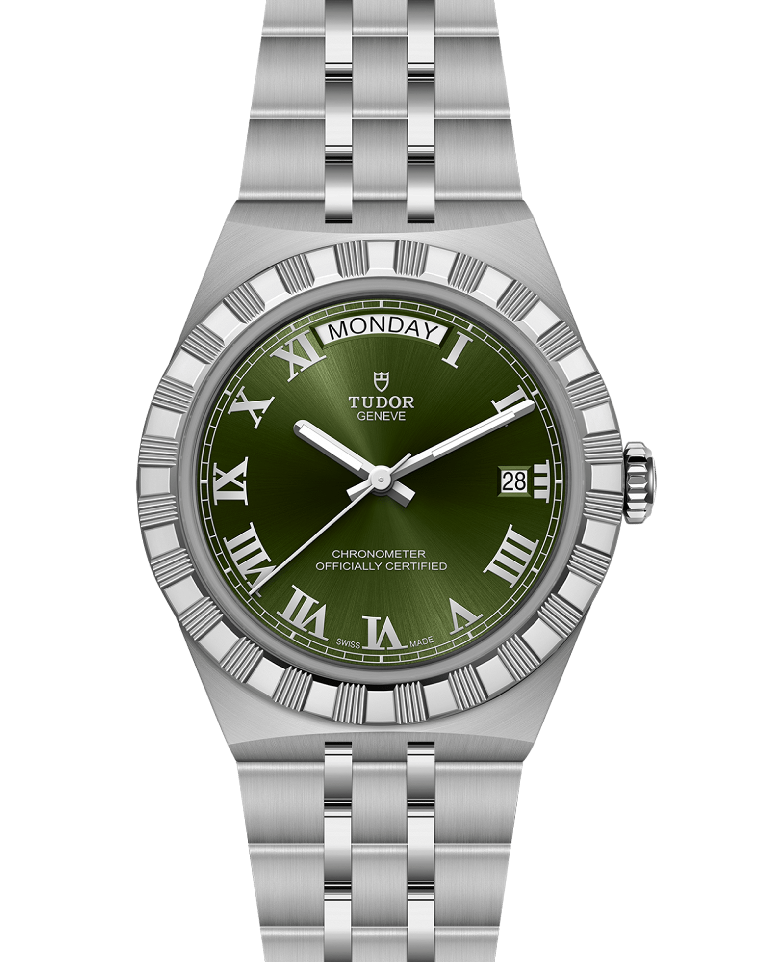 TUDOR Royal 40mm Steel Case, Green Dial, Steel Bracelet