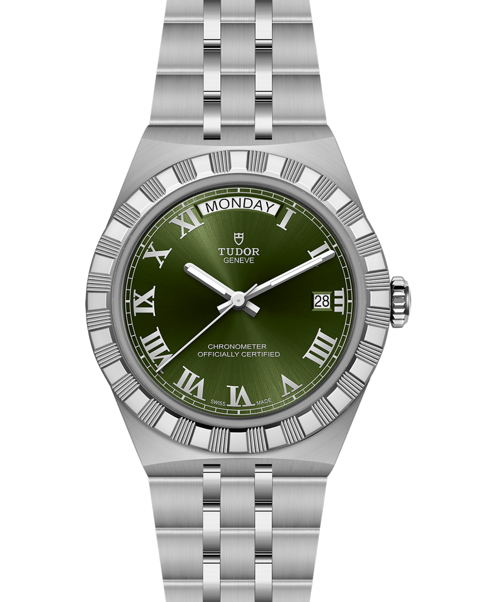 TUDOR Royal 40mm Steel Case, Green Dial, Steel Bracelet