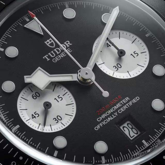 TUDOR Black Bay Chrono, 41mm, Steel Case, Black Dial
