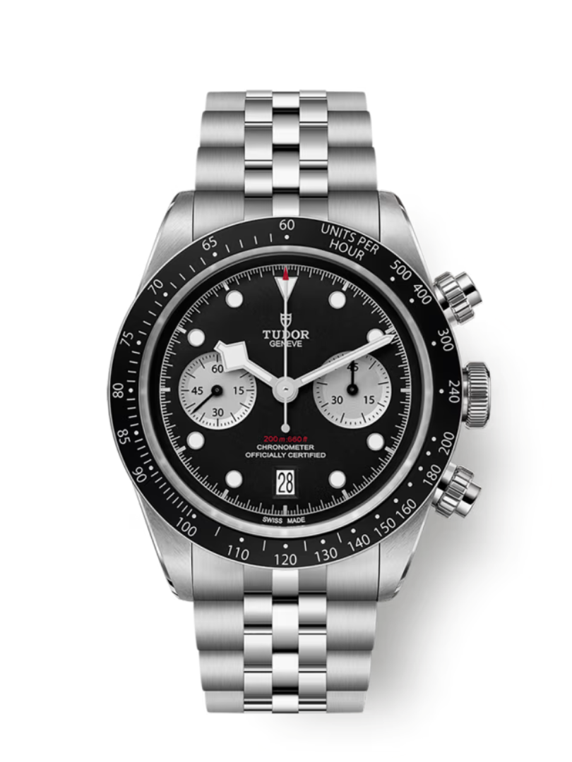 TUDOR Black Bay Chrono, 41mm, Steel Case, Black Dial
